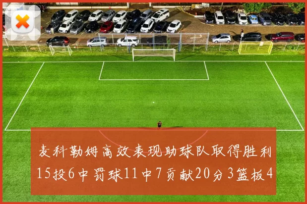 麦科勒姆高效表现助球队取得胜利15投6中罚球11中7贡献20分3篮板4助攻